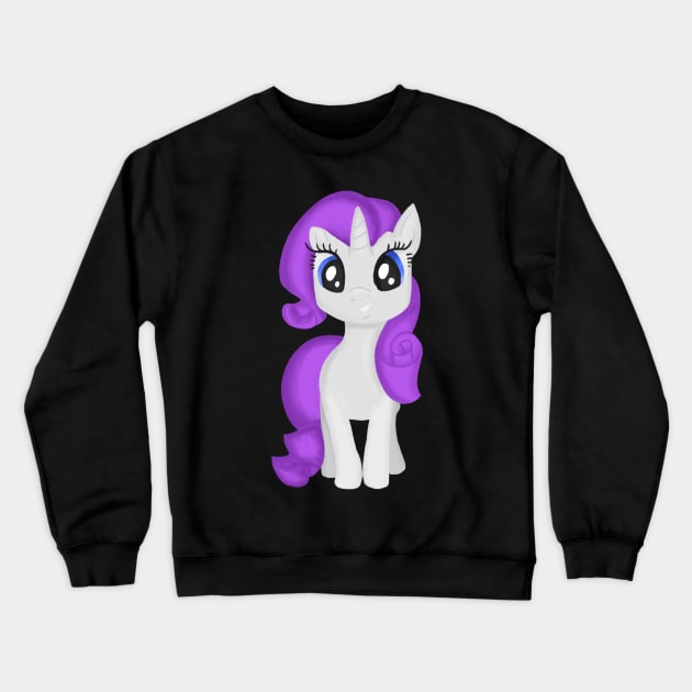 Rarity Crewneck Sweatshirt by zacksmithart